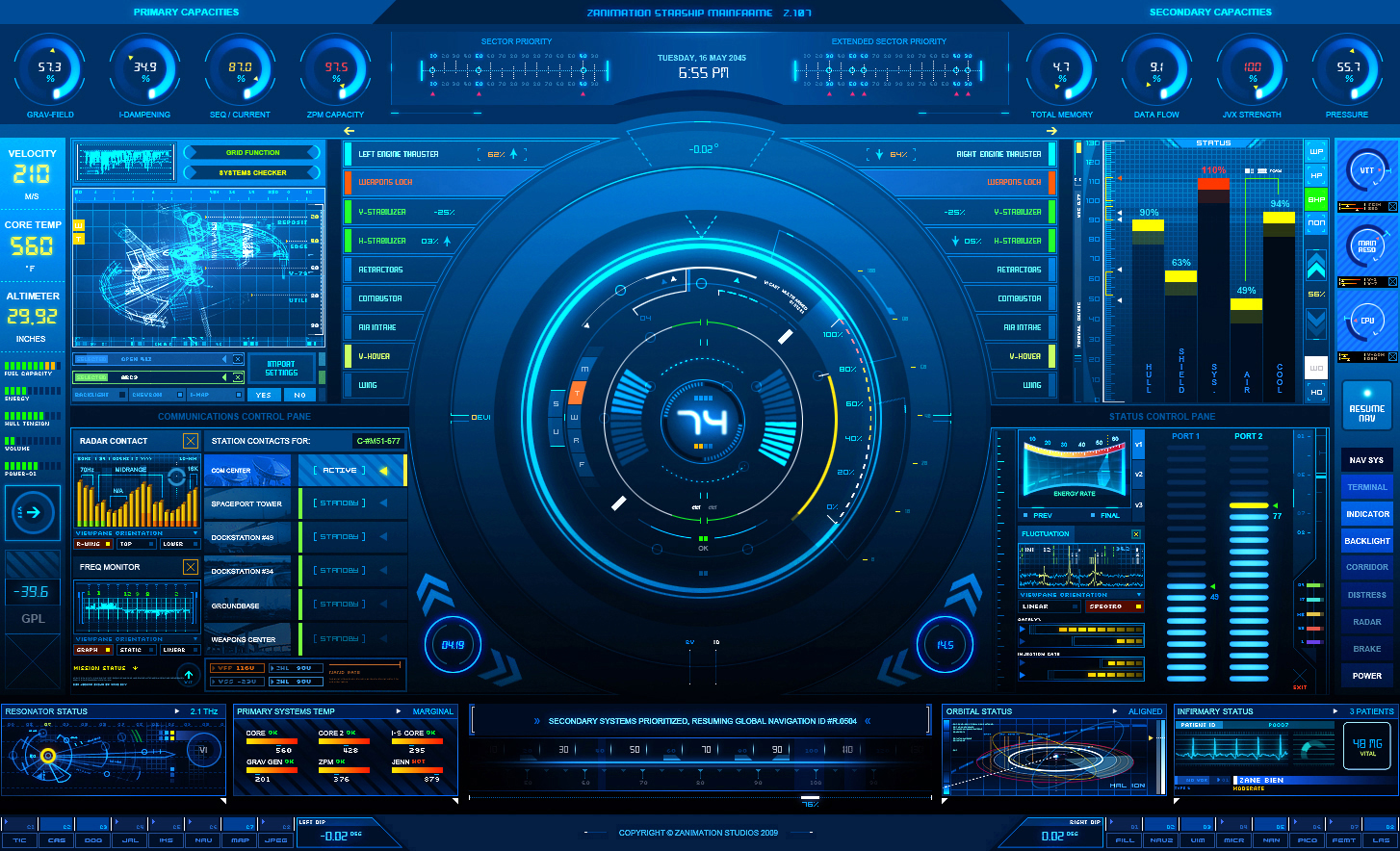 Advancedui Status Screen by z Design