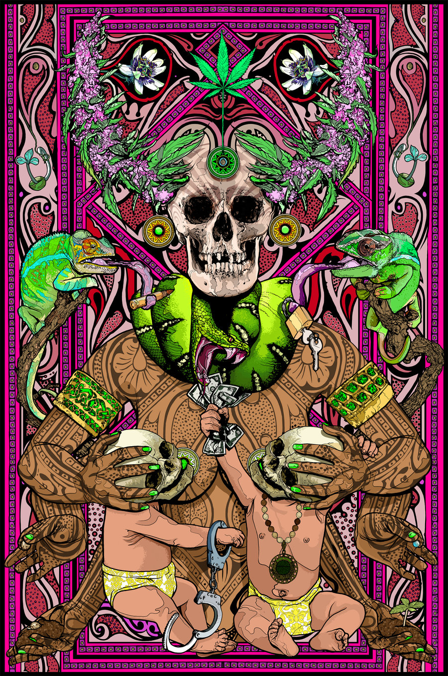 Pachamama Cannabis and Human by Rosenfeldtown