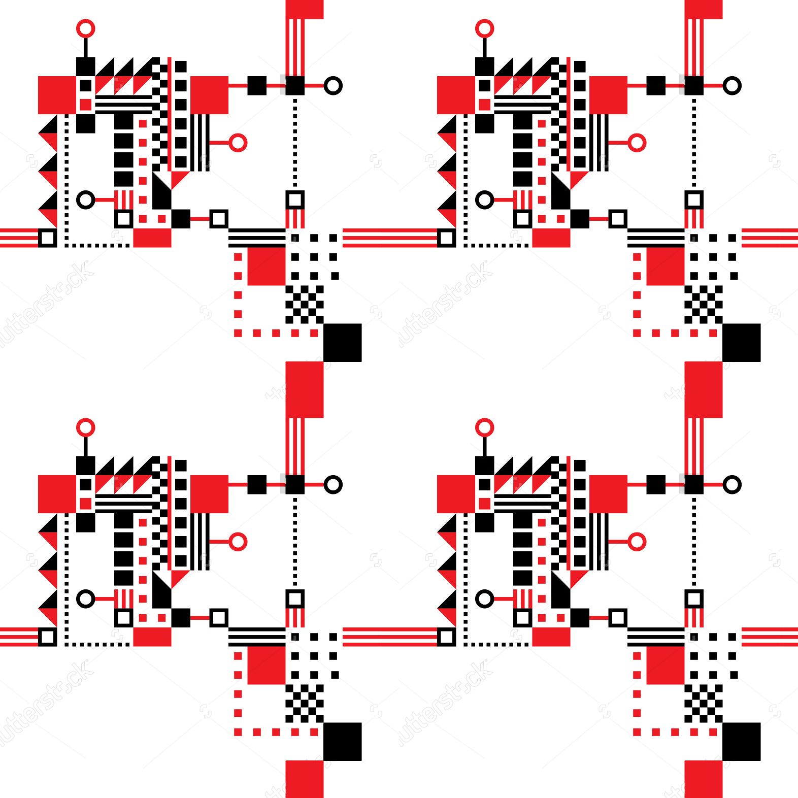 Stock Vector Seamless Art Deco Pattern 95067946