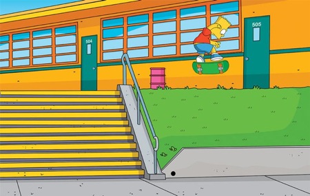 Bart Simpson Skates Carlsbad Gap