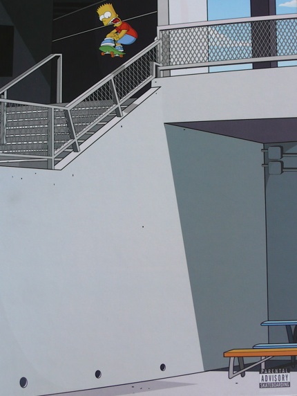 Bart Simpson Skates Leap of Faith