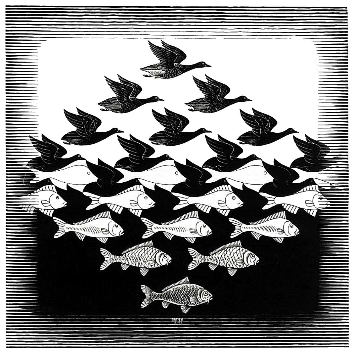 Escher Sky Water